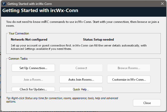 Getting Started provides quick access to the most common setup and first-use tasks.